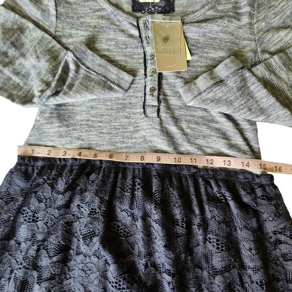 NWT Lilka Anthropologie Navy Lace and Knit Dress size Small - Picture 14 of 15